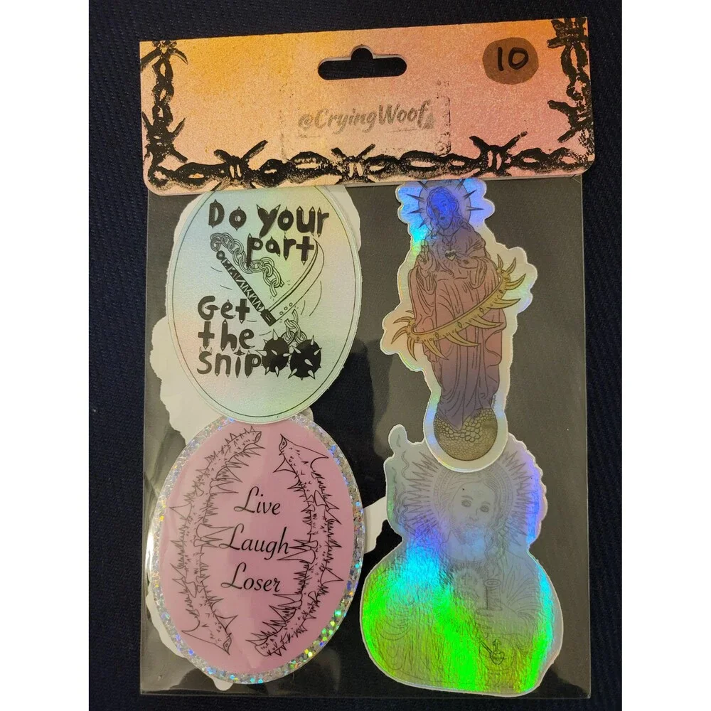 Sticker Pack. Custom 7 stickers in each packaging vinyl sticker, Decals